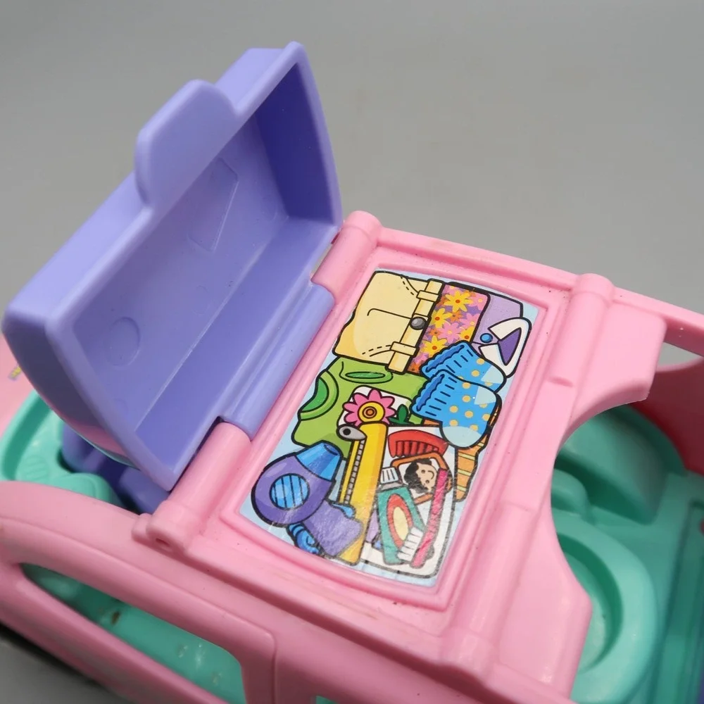 2009 Fisher-Price Little People Pink SUV Car w Mom Woman Figure Sound